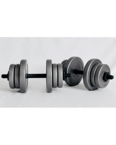 Гантелі 2х10кг GREY