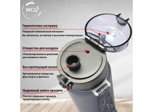 Бутылка для воды WCG Red 0.5 л