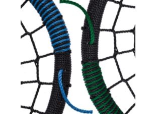 Гойдалка гніздо Elips WCG 108 х 83 см Black Green