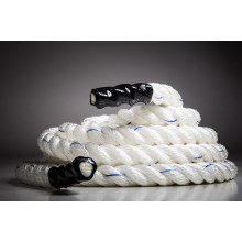 Канат тренувальний для кросфіта 15м Battle Rope White WCG 50х15