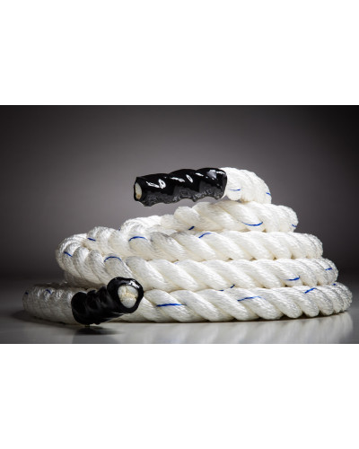 Канат тренувальний для кросфіта 6м Battle Rope White WCG 50х6
