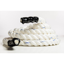 Канат тренувальний для кросфіта 15м Battle Rope White WCG 50х15