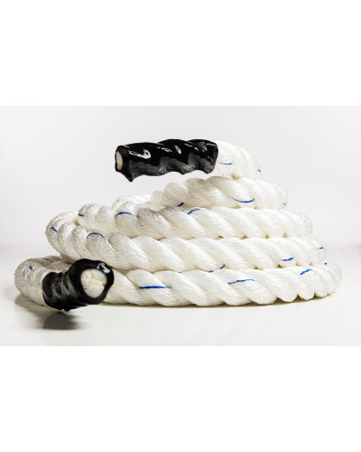 Канат тренувальний для кросфіта 6м Battle Rope White WCG 50х6
