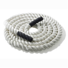 Канат тренувальний для кросфіта 15м Battle Rope White WCG 50х15
