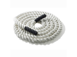 Канат тренировочный для кроссфита 9м Battle Rope White WCG 50х9