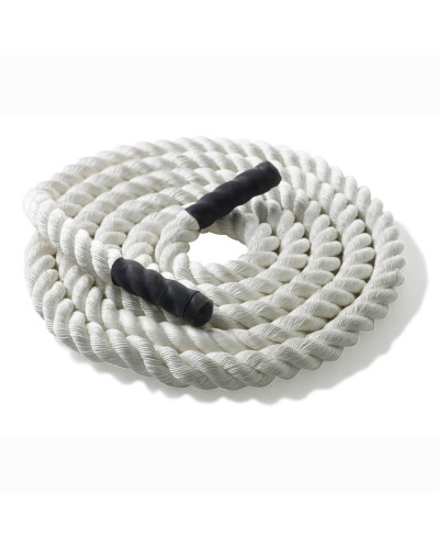 Канат тренувальний для кросфіта 6м Battle Rope White WCG 50х6