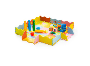 Дитячий килимок-пазл з бортиками Toys 30x30 WCG EVA  - 25 частин