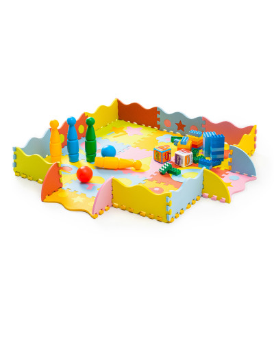 Дитячий килимок-пазл з бортиками Toys 30x30 WCG EVA  - 25 частин