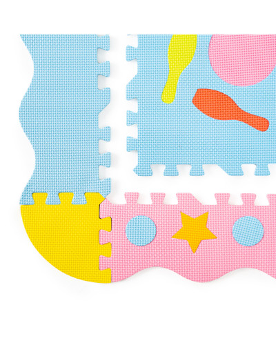 Дитячий килимок-пазл з бортиками Toys 30x30 WCG EVA  - 25 частин