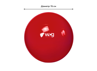 Мяч для фитнеса (фитбол) WCG 75 Anti-Burst 250кг Красный + насос