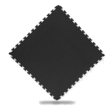 Мат татами  ласточкин хвост  WCG  EVA 100x100x2 см Мат-пазл черно-серый