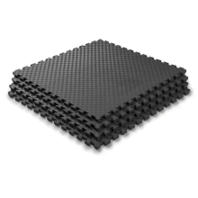 Мат татами  ласточкин хвост  WCG  EVA 100x100x2 см Мат-пазл черно-серый