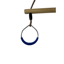 Деревянная трапеция с металлическими кольцами metal rings WCG