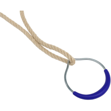Деревянная трапеция с металлическими кольцами metal rings WCG