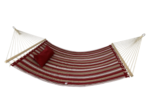 Гамак с планкой Siesta Red XXL 200х150 WCG Стеганая ткань + подушка