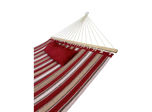 Гамак с планкой Siesta Red XXL 200х150 WCG Стеганая ткань + подушка