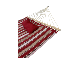 Гамак с планкой Siesta Red XXL 200х150 WCG Стеганая ткань + подушка