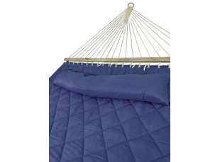 Двухместный гамак SOFT синий XXL 200x140 с планками WCG