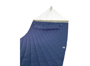 Двухместный гамак SOFT синий XXL 200x140 с планками WCG