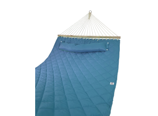 Двухместный гамак SOFT голубой XXL 200x140 с планками WCG