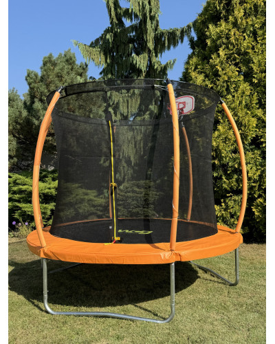 Батут WCG 245 см с внутренней защитной сеткой и LED подсветкой 8FT