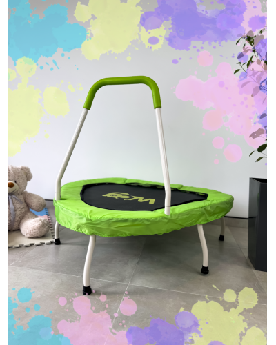 Дитячий батут з ручкою WCG Frog 1030 | Міні батут без пружин для дітей