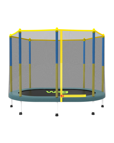 Дитячий батут-манеж WCG Oval 170×107 см | Безпечний овальний батут для дому та вулиці