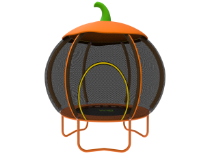 Детский батут с защитной сеткой WCG Pumpkin