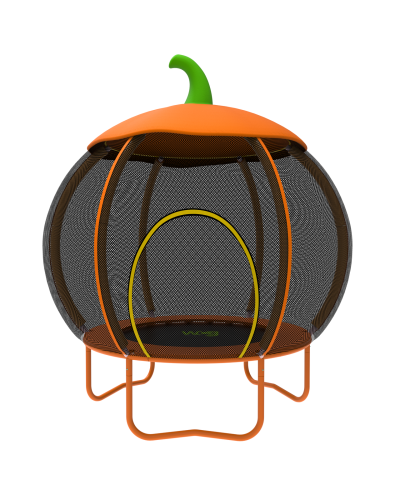 Детский батут с защитной сеткой WCG Pumpkin