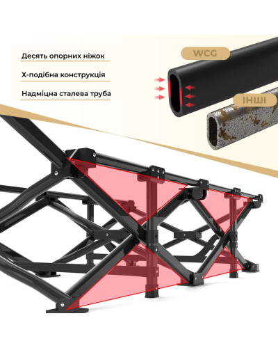 Розкладне ліжко шезлонг WCG CC-S11 + матрац і подушка