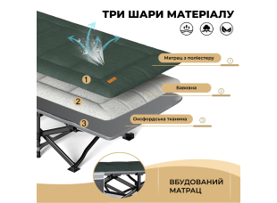 Розкладне ліжко шезлонг WCG CC-S11 + матрац і подушка