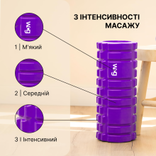 Массажный валик WCG  K1 Роллер Фиолетовый цвет