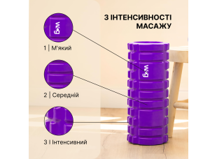 Массажный валик WCG  K1 Роллер Фиолетовый цвет