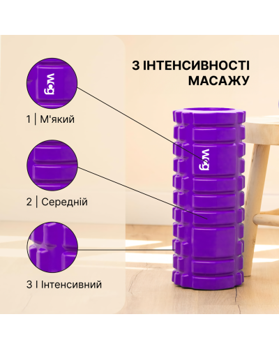 Масажний валик  WCG K1 Ролер Фіолетовий
