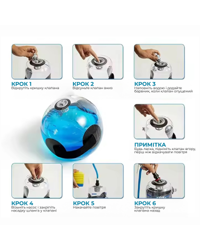 Сумка для тренувань WCG Water Ball – аквамішок 30×42 см, до 15 кг