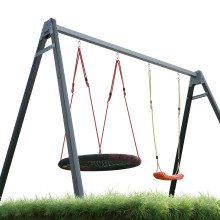 Каркас для дитячої гойдалки  WCG 2 Elite Play Frame  Двомісна + Гойдалка гніздо прямокутна + пластикова гойдалка