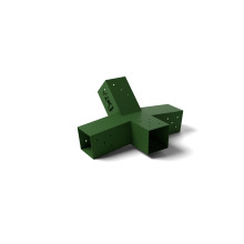 Комплект кронштейнів для гамака з дерев’яних брусів | Металеві з’єднувачі під брус 100×100 мм. Зелений