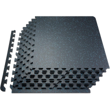 Мат-пазл DualMat 60×60×2 см (чорний/сині вкраплення) — 1 шт