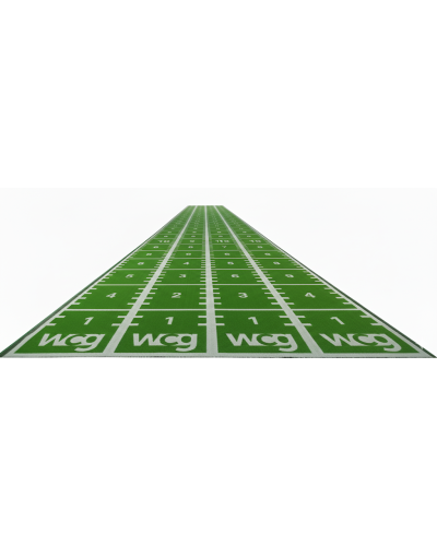 Спринтерська тренувальна доріжка WCG Turf 15 мм з розміткою 1 м, штучна трава, 1×15 м