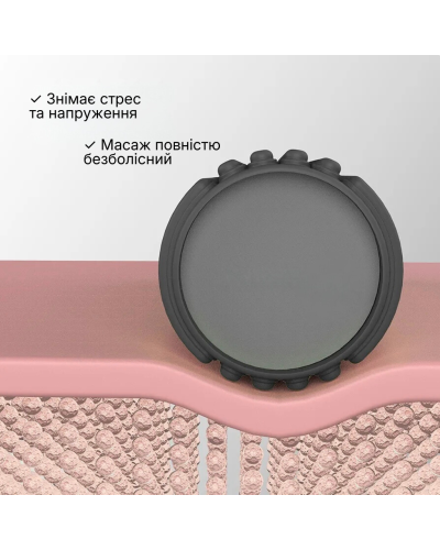 Масажний ролик WCG K3 Premium Foam Roller 42 см, чорний, 3D рельєф, EVA, до 200 кг