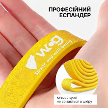 Фітнес-резинка WCG PowerStrip Level 2 (18 - 31 кг) — Гумовий еспандер для тренувань та підтягувань
