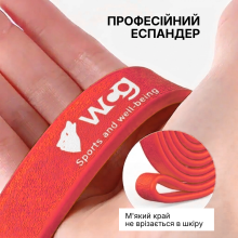 Фитнес-резинка WCG PowerStrip Level 4 (31 - 54 кг) — Резиновая петля / эспандер для тренировок и подтягиваний