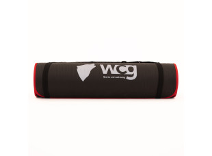Коврик для йоги и фитнеса WCG ComfortLine NBR 10mm с защитным кантом и разметкой (черный)