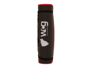Коврик для йоги и фитнеса WCG ComfortLine NBR 10mm с защитным кантом и разметкой (черный)